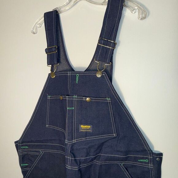Vintage NOS OshKosh B’gosh Men’s Denim Bib Overalls – Size 42x34 – Made in USA – - Picture 2 of 16